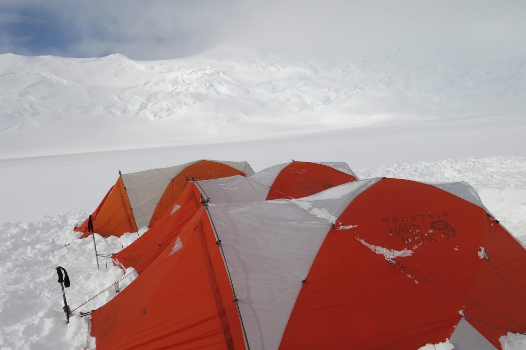 Our MH Trango tents holding up well on the mountain
