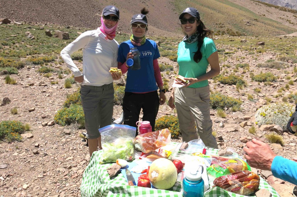 A picnic on the approach hike.jpg
