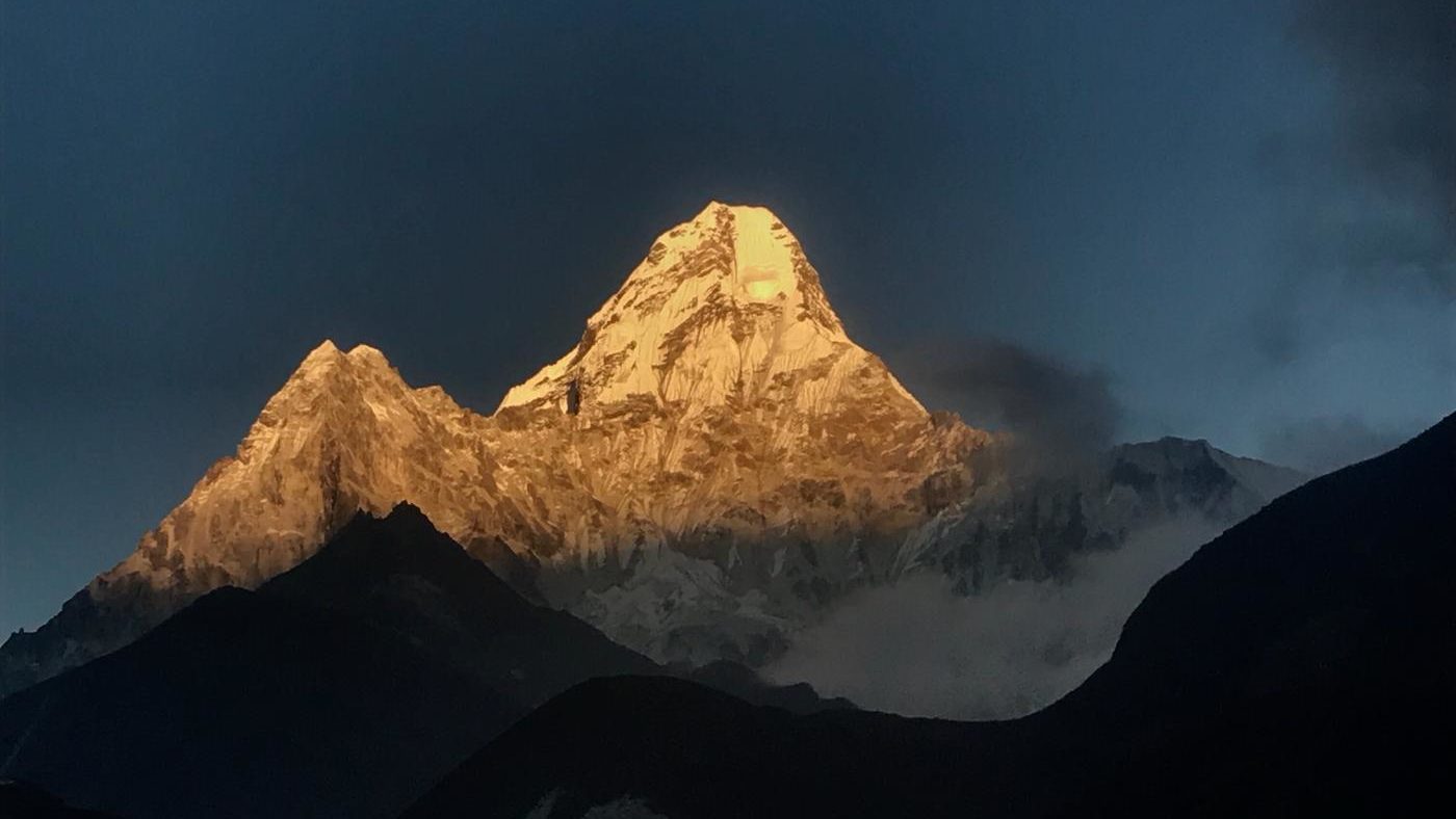 Ama Dablam in the alpenglow