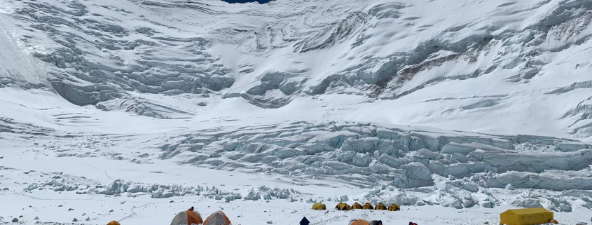 Camp 2 on Everest - our advanced base camp