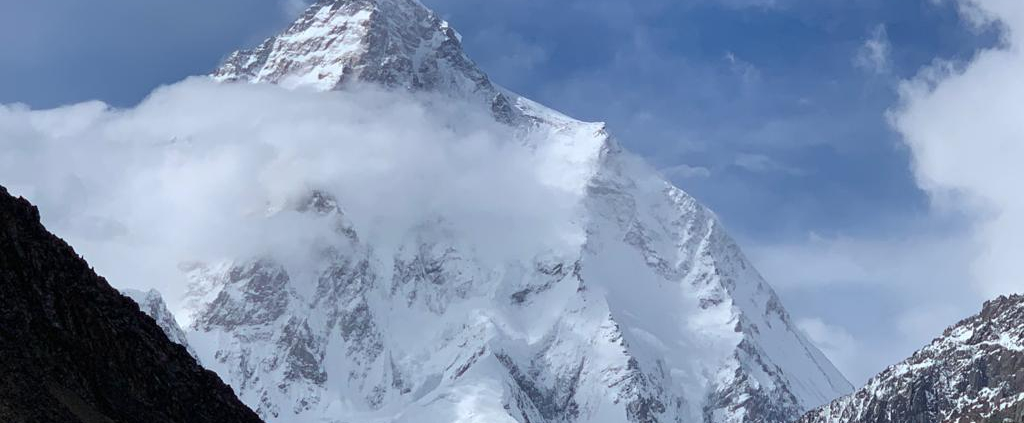 K2 seen from nearby camp