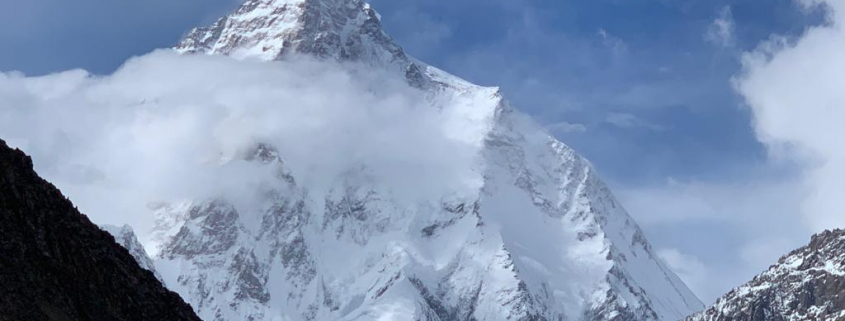 K2 seen from nearby camp