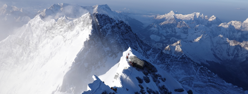 The Everest summit ridge on May 23rd