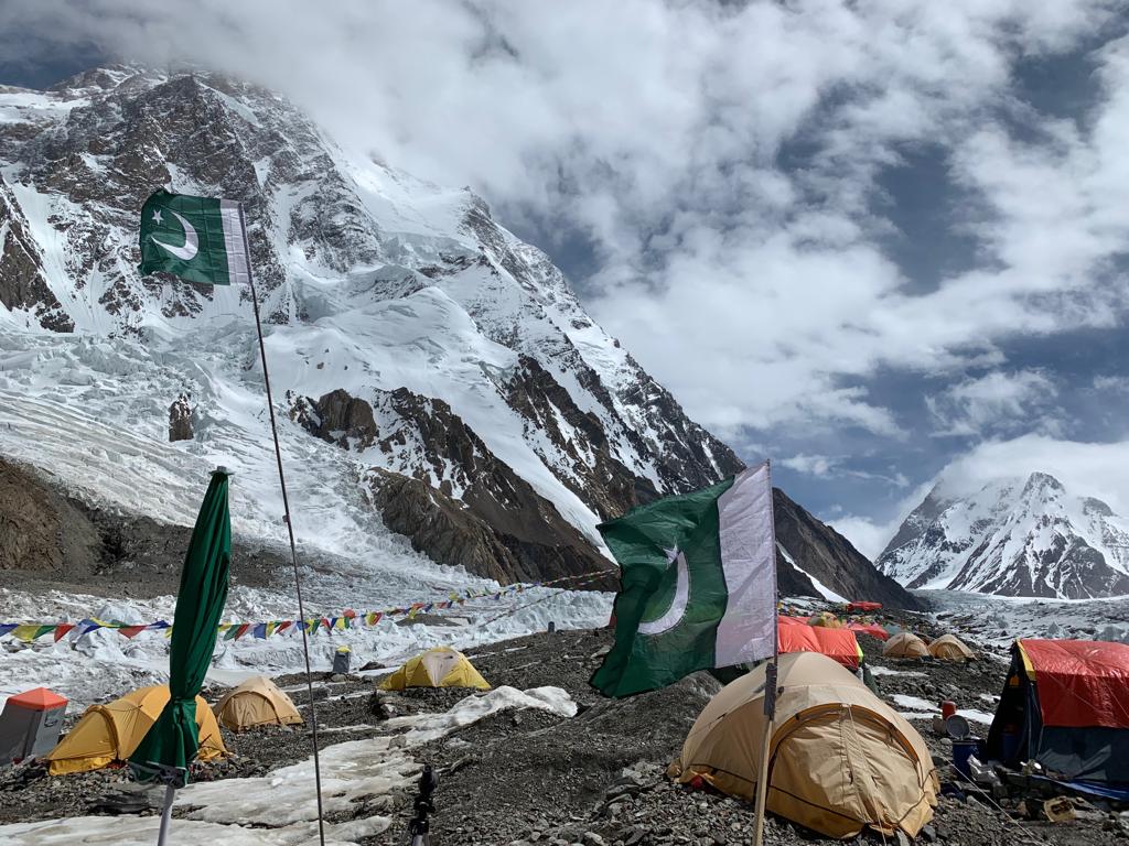 View of K2 from base camp