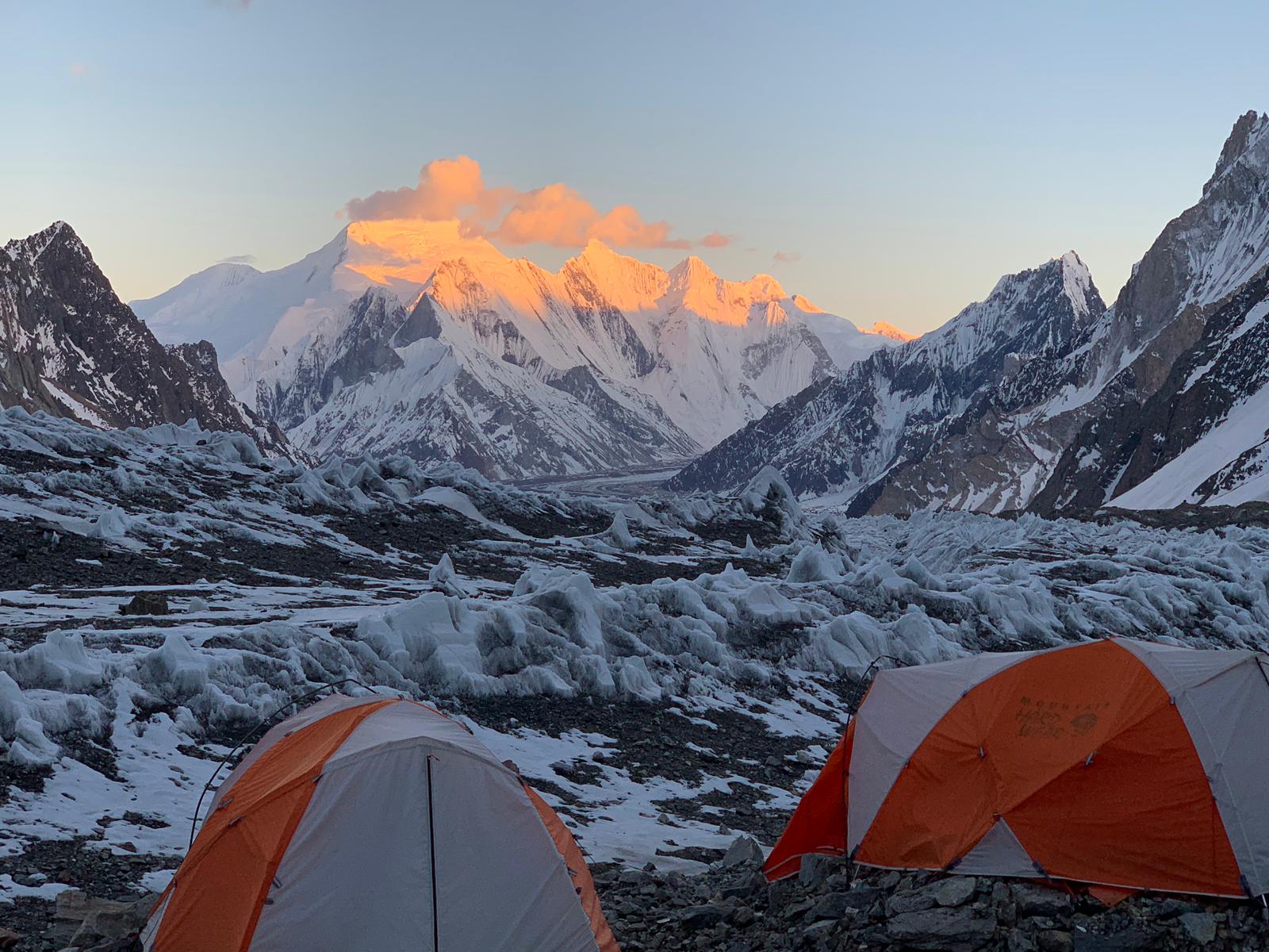 The evening view of Chogolisa from K2 base camp