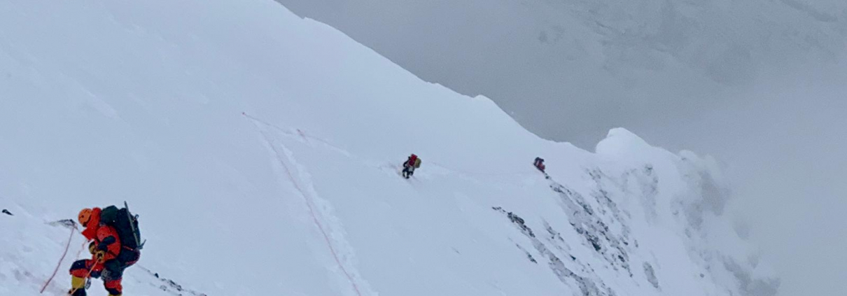 Descending the Cesen route on K2