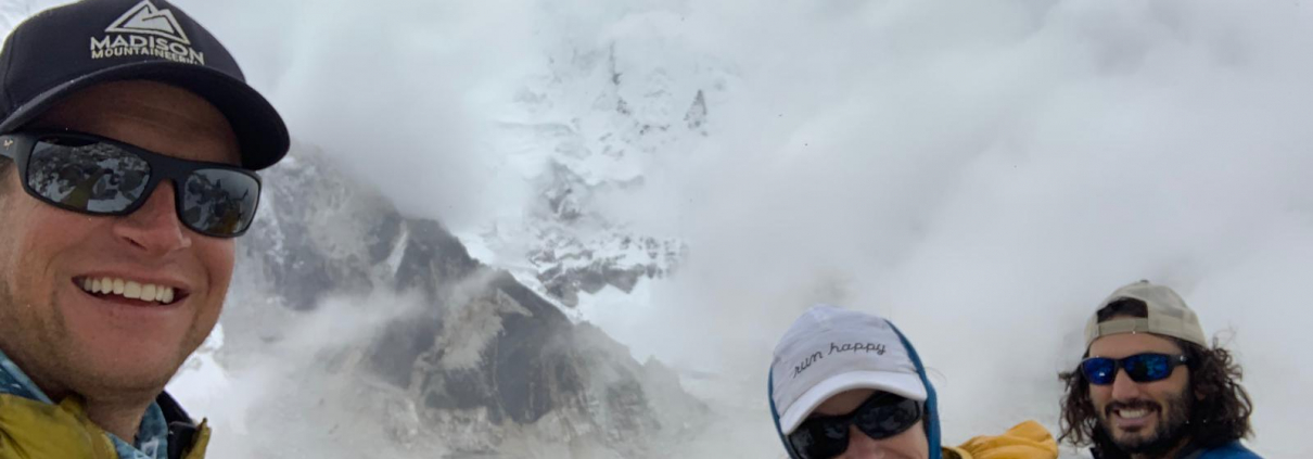 Acclimatization hike to Pumori base camp above Everest base camp