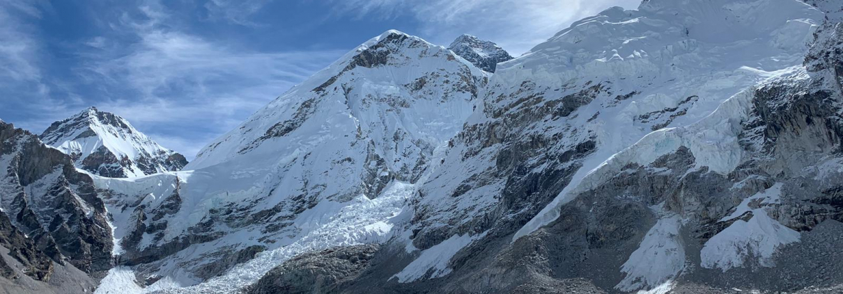 Everest pokes its head out
