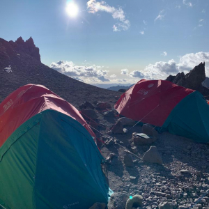 High camp 3 on Aconcagua, new MHW Trango 3 tents in action! Served us well!