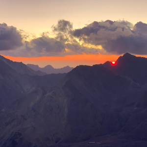 Sunset from Aconcagua Camp 1 (5052m/16,575ft)