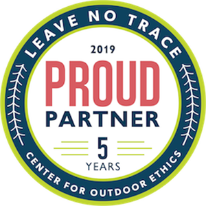 Leave No Trace proud partner of five years logo