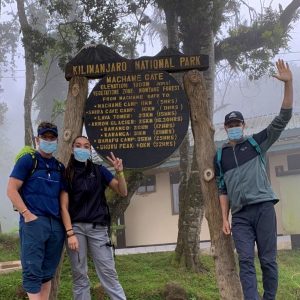 MM Team at Kilimanjaro's Machame Gate trailhead