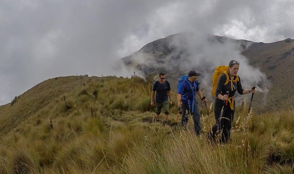 Acclimation hike on the Imbabura volcano