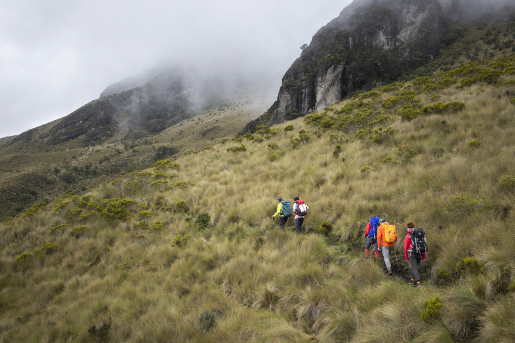 Guides and clients with Madison Mountaineering climb mountains and travel in Ecuador, between January 24 and February 4, 2021.