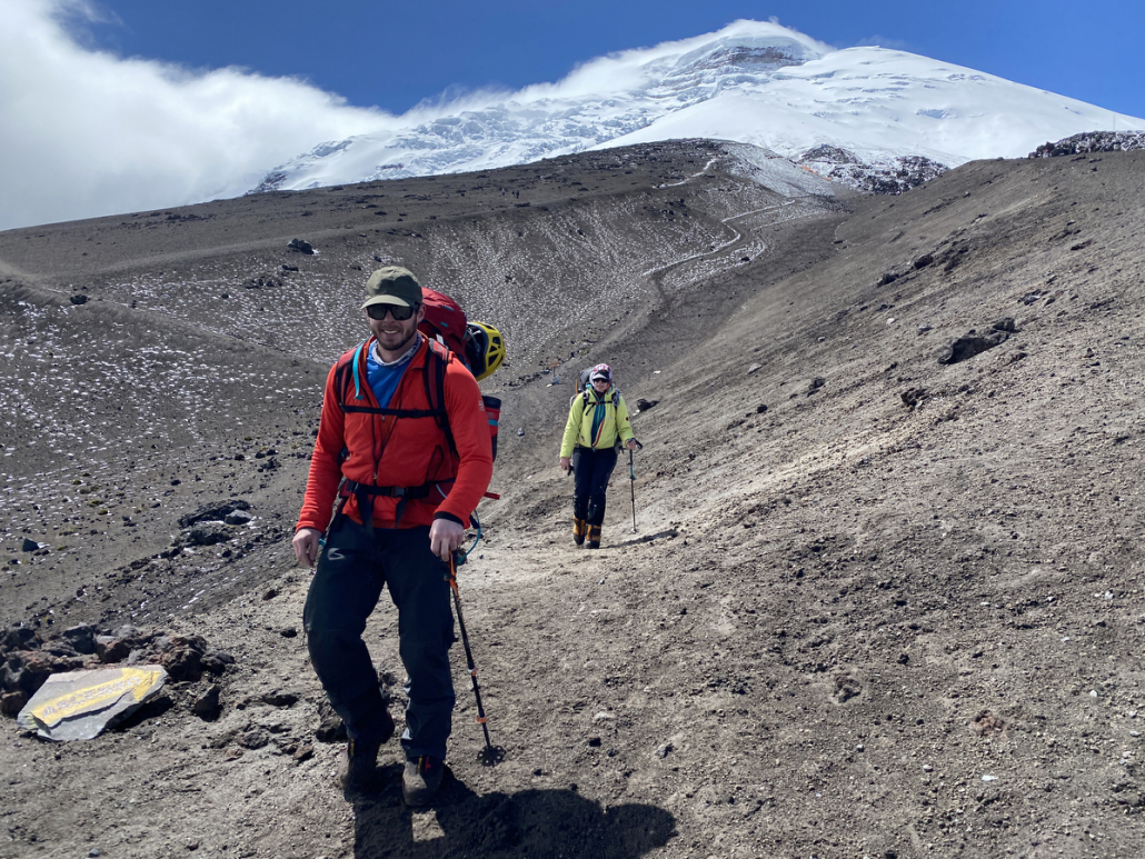The happy descent on Cotopaxi