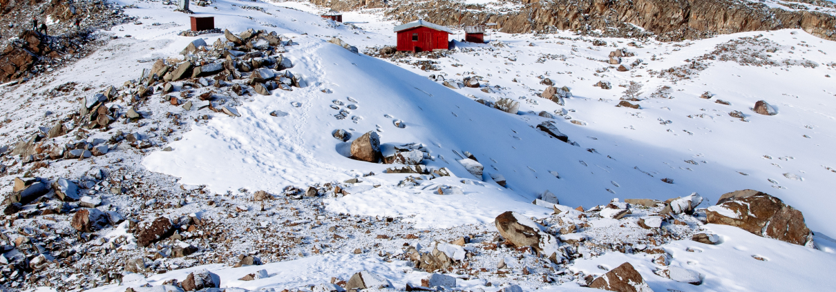 Austrian hut at the summit of Mount Kenya (Shutterstock 1214301250)