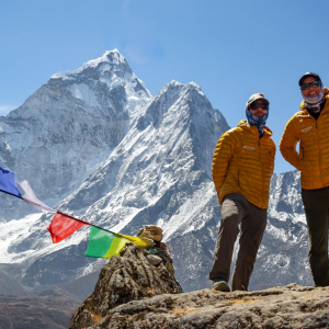 Today’s hike to Prayer Flag Point above Dingboche, with views of Ama Dablam and other peaks