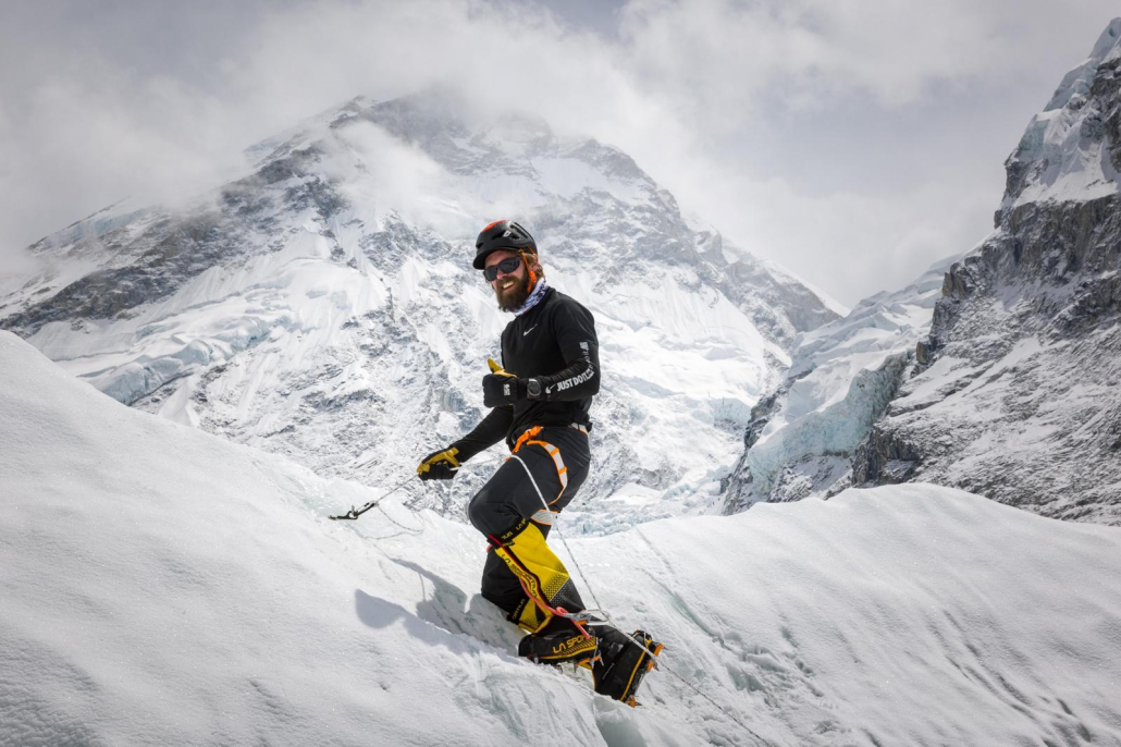 More skills training on the Khumbu Glacier just below EBC