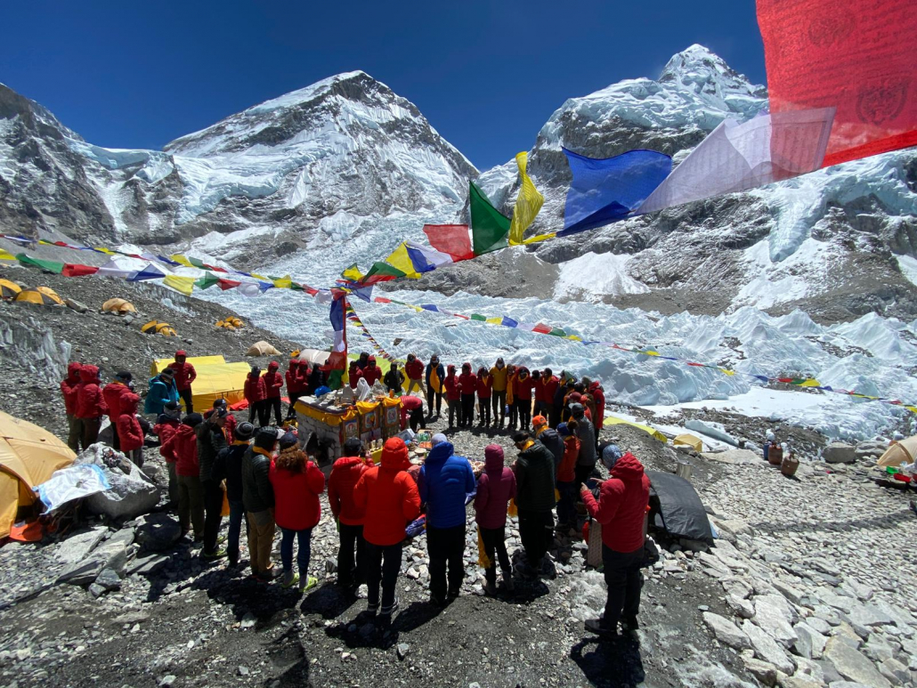Puja day in Everest base camp