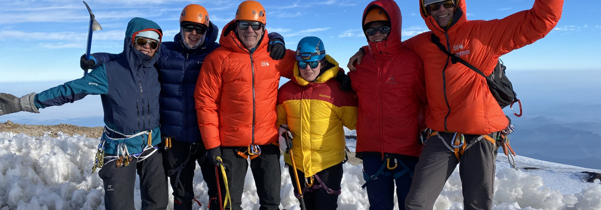Entire team on the summit of Mt. Rainier!