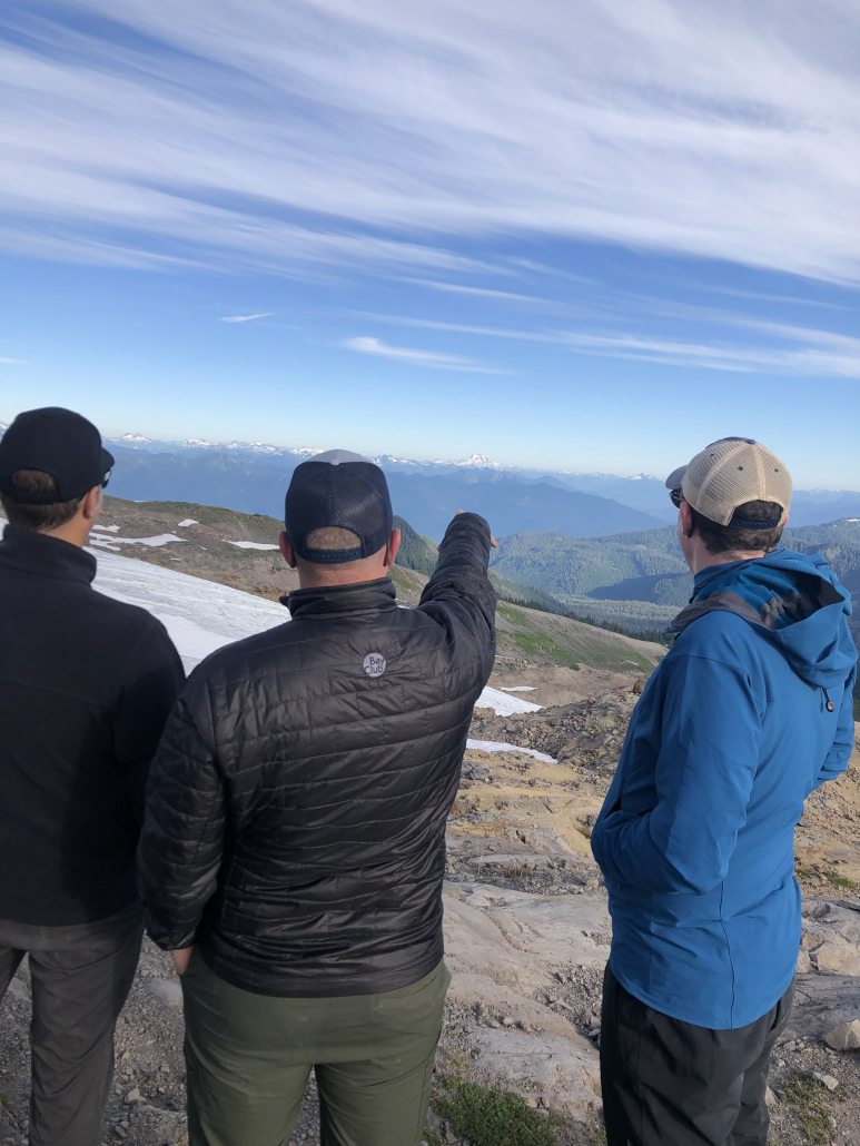 Wow! Do you see that? Such views from Mt. Baker.