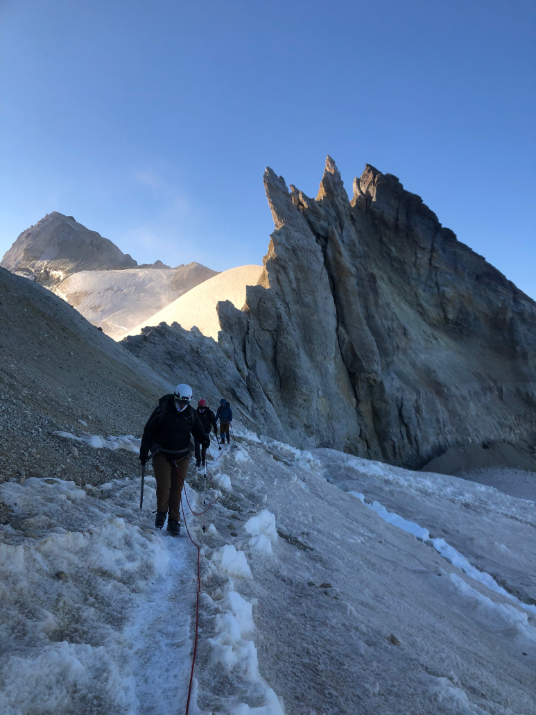 Nearing the summit of Mount Baker