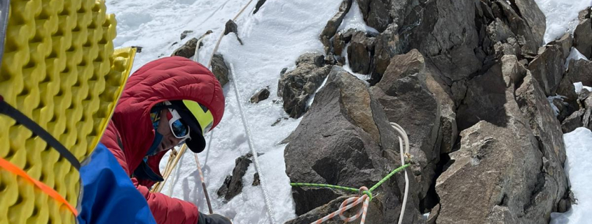 Climbing up K2 Abruzzi ridge!