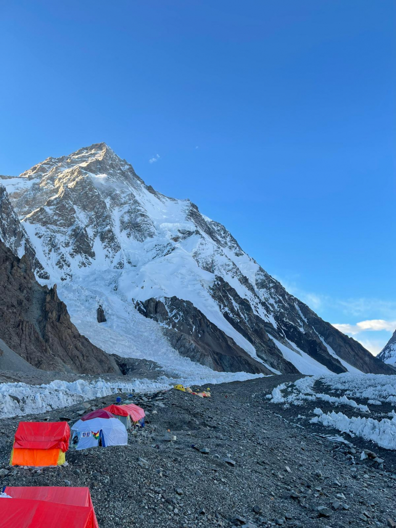 Today's view of K2 from base camp