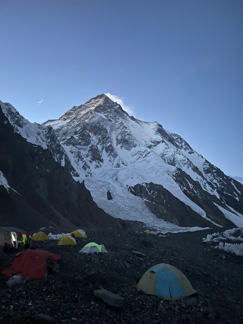 The view of K2 on the eve of our summit push