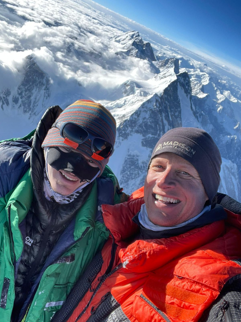 Three time K2 summiteer Garrett Madison with with youngest American K2 summiteer Chase M.