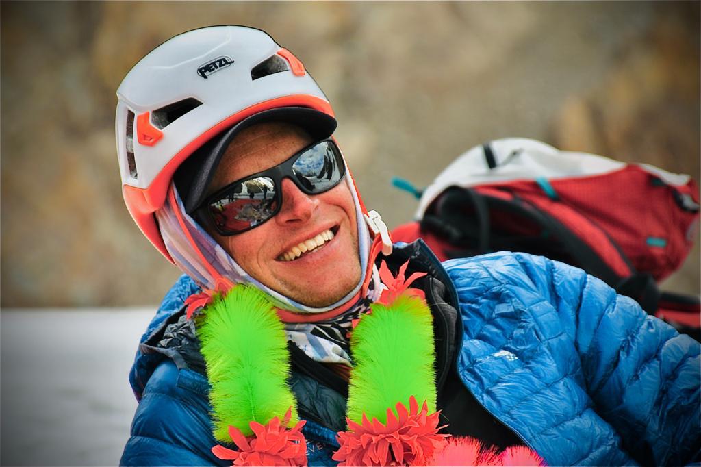 A very happy 3-time K2 summiteer at base camp