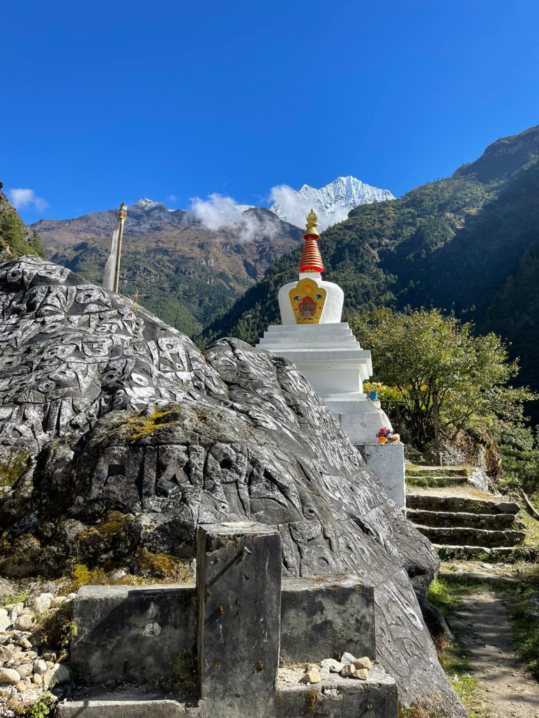 Stupas dotting the trail to Ama Dablam base camp