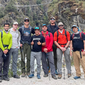 Ama Dablam 2021 team trekking to base camp