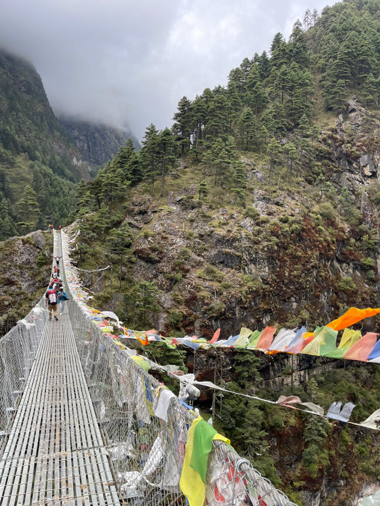 One of the many suspension bridges on the route to Ama Dablam base camp