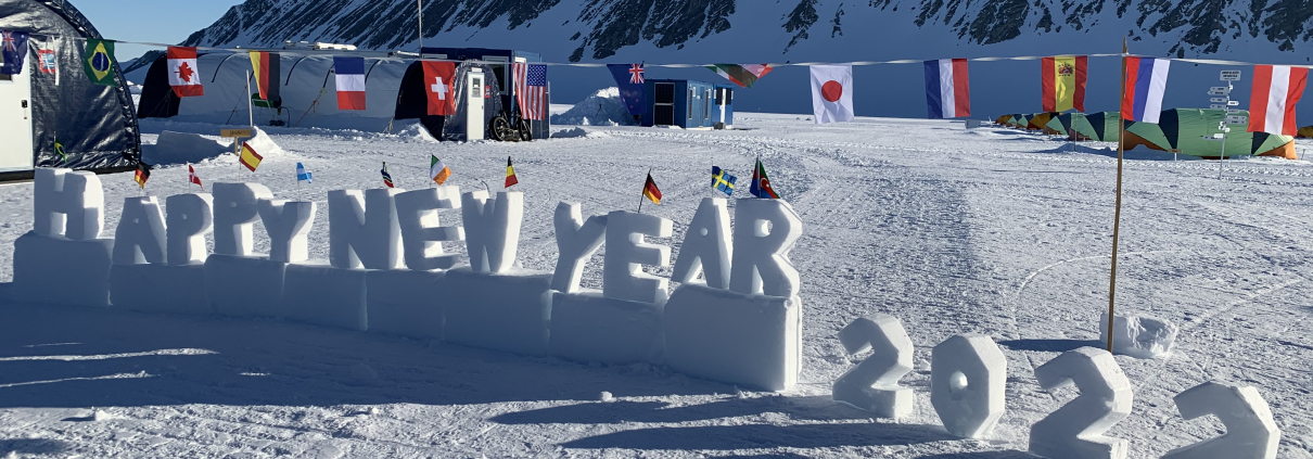 Happy New Year 2022 from Antarctica!
