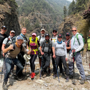Everest team on the trek to base camp