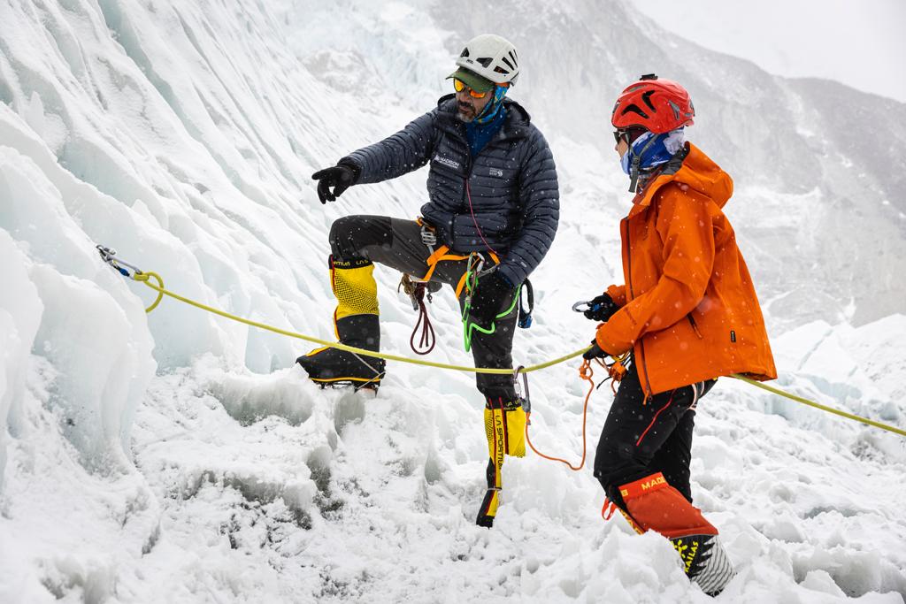 Refining climbing skills before the second rotation on Everest