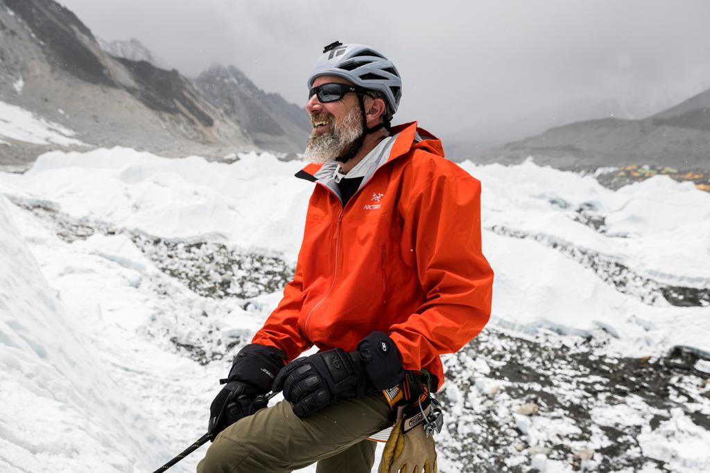 Climber Josh Garrison continues training prior to the second rotation on Everest