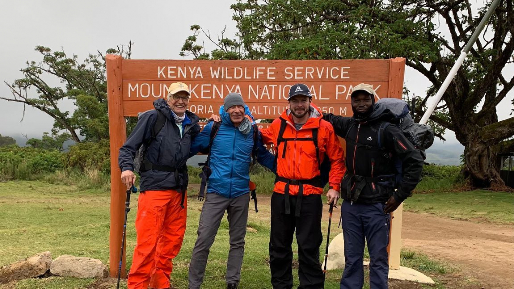 At the Mount Kenya trailhead