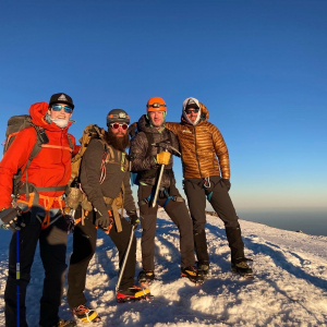 Standing on the summit of Mt. Rainier!