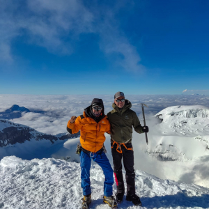 On the summit of Cotopaxi!