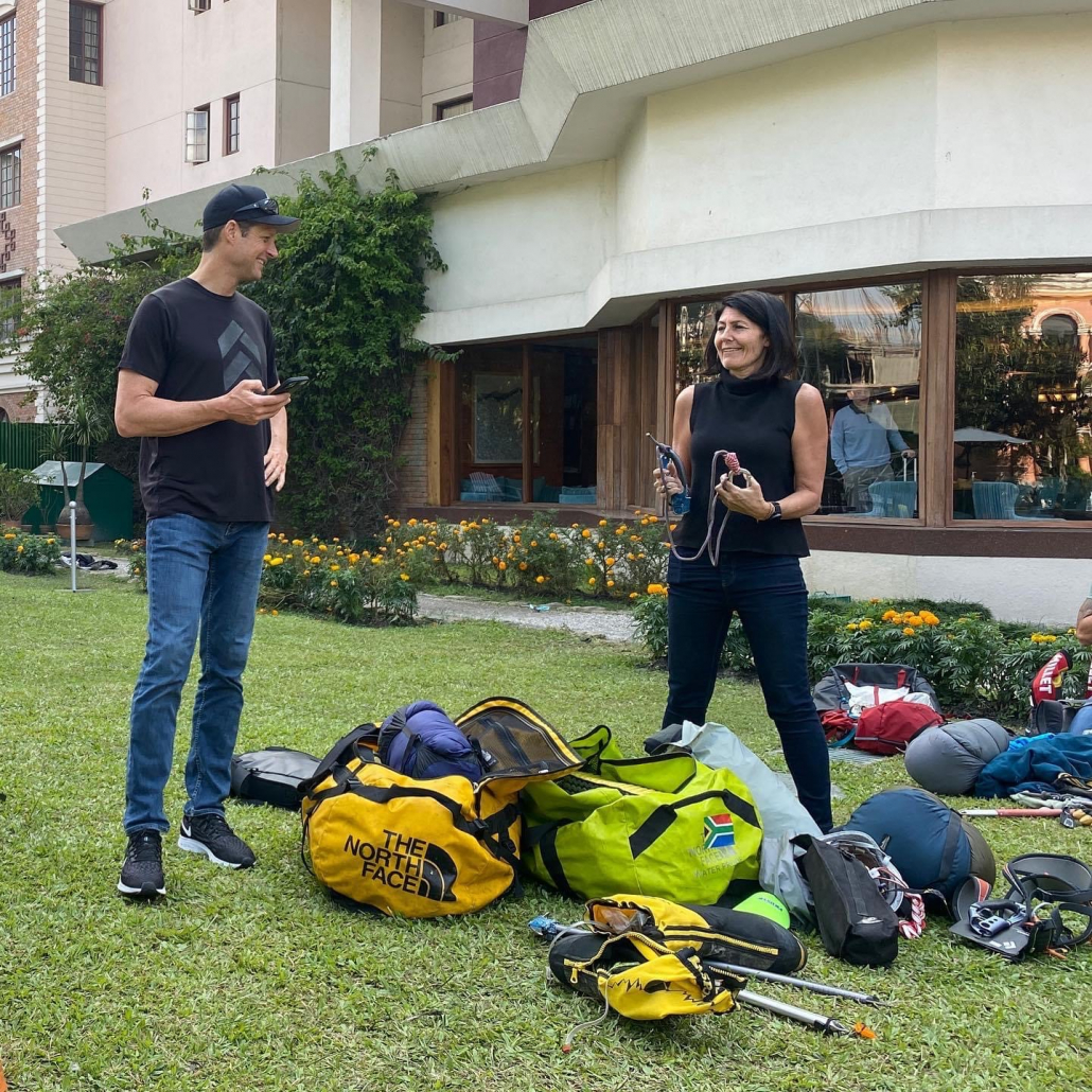 Gear check at the Yak and Yeti hotel - the climbers classic!