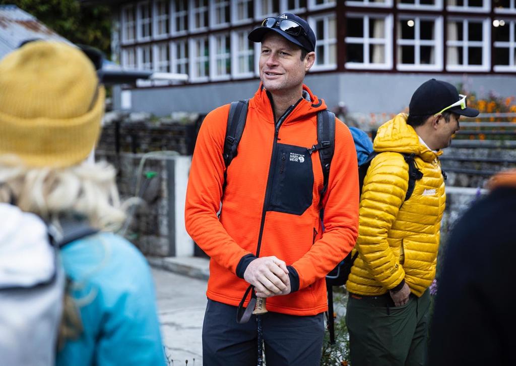 Expedition Leader, Garrett Madison giving the morning briefing. Photo: Terray Sylvester