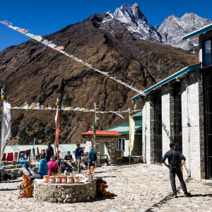 Visiting the Khumbu Climbing Center in Phortse. Photo: Terray Sylvester