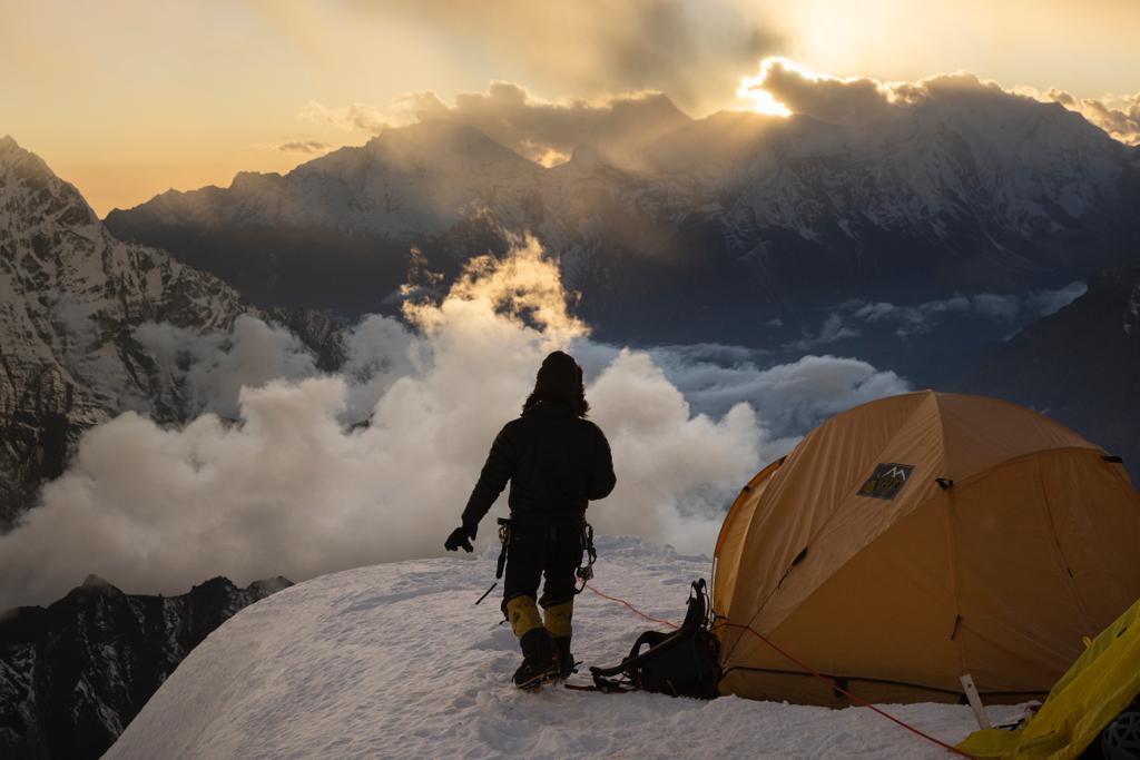 Tenzi Sherpa at Camp 3. Photo: Terray Sylvester