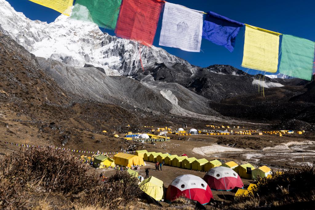 Ama Dablam base camp just before we packed it up and departed. Photo: Terray Sylvester