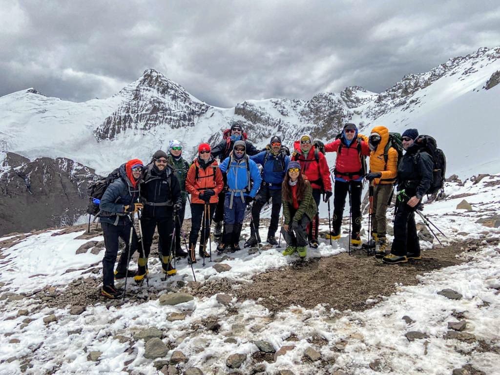 Smiles all around from the Aconcagua team!