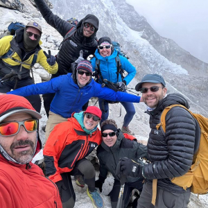 Our 'second wave' of climbers on top of Kala Patthar this afternoon, after hiking to Gorakshep!