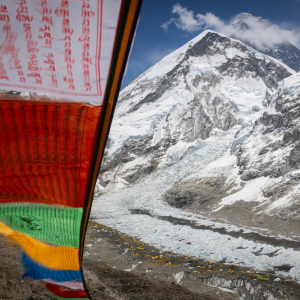 Base Camp and the summit of Mount Everest. (Photo: Terray Sylvester)