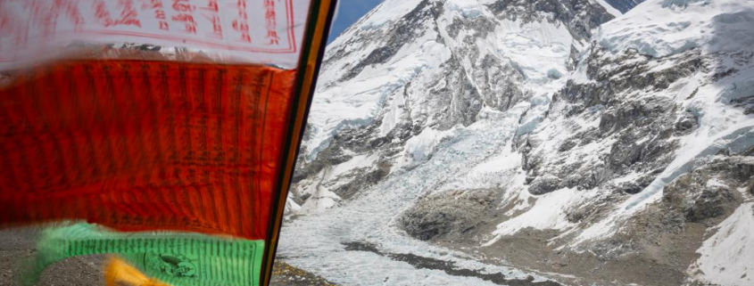 Base Camp and the summit of Mount Everest. (Photo: Terray Sylvester)